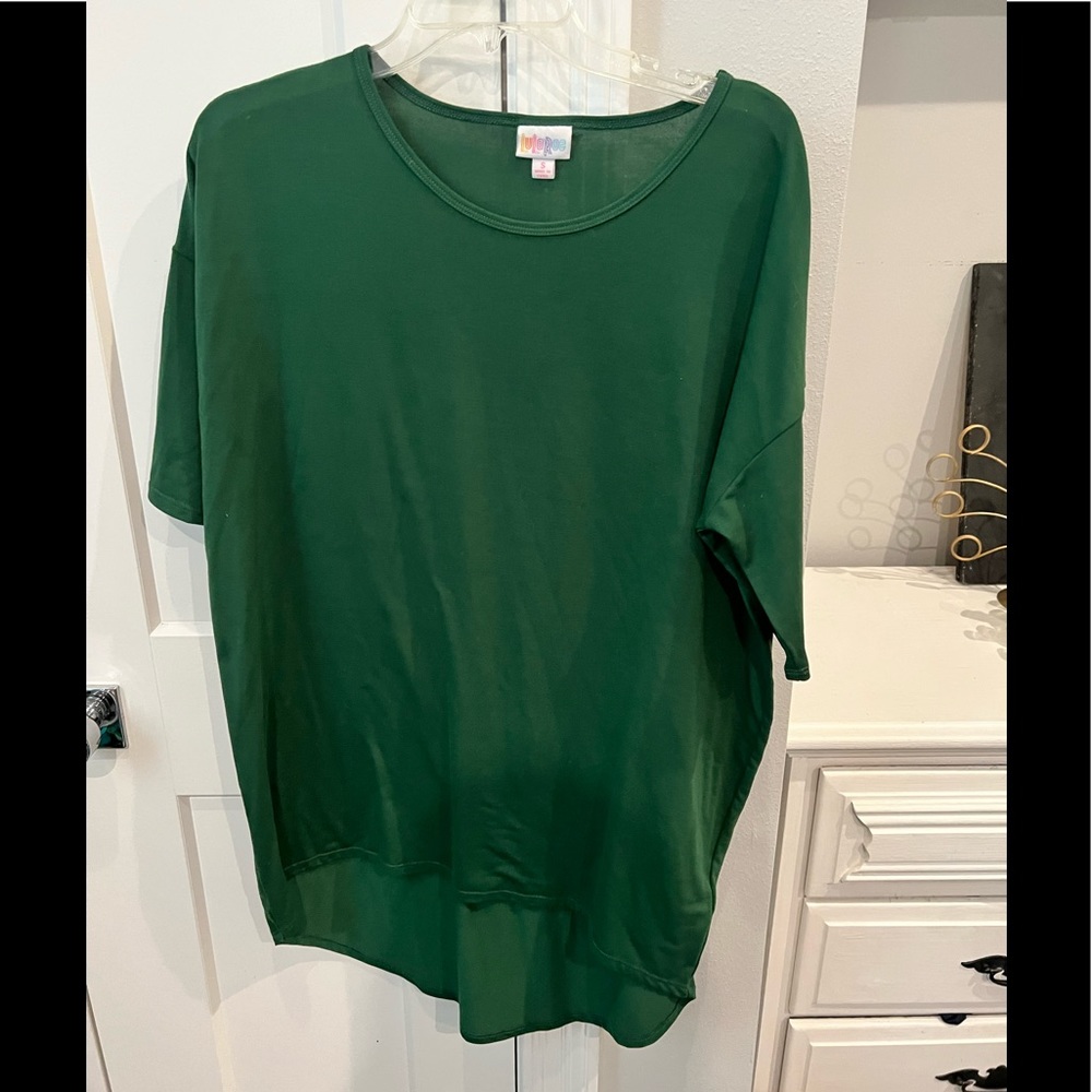 LuLaRoe Irma Shirt Plain Green